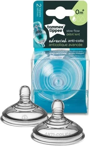 Tommee Tippee 2pzs 0m+ Flujo Lento Tommee Tippee 2pzs 0m+ Flujo Lento